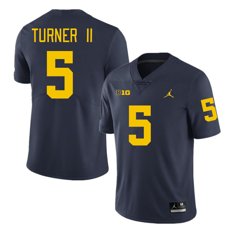 DJ Turner II Michigan Jersey,Michigan Wolverines #5 DJ Turner II Jersey Youth-Navy